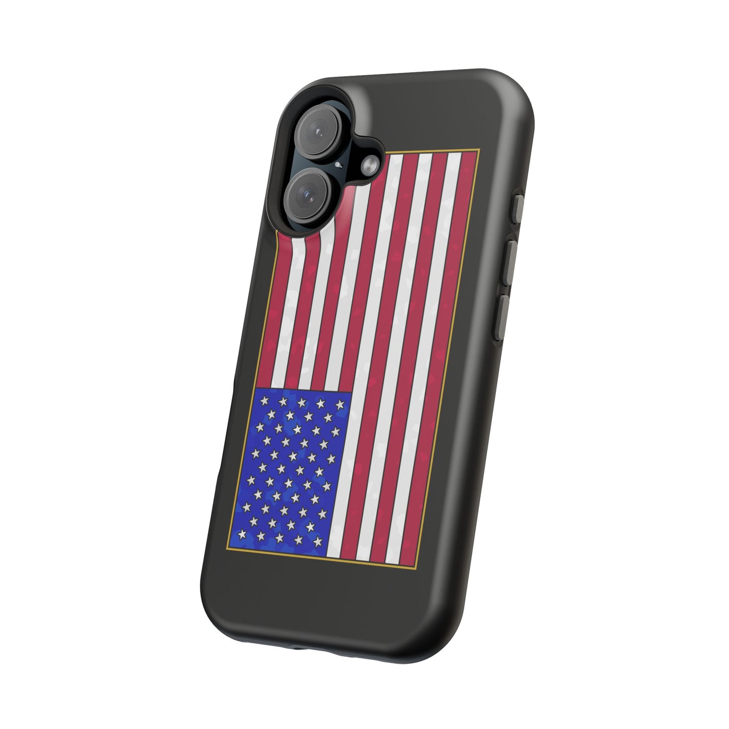 New Glory American Flag (Gold Edge Edition) - Magnetic Phone Case