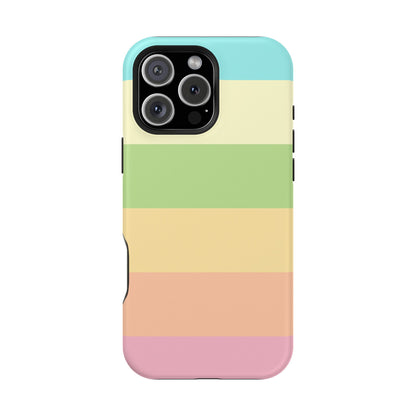 Pastel Stripes - Magnetic Phone Cover