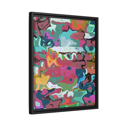 Colorful Abstract Marble - Framed Canvas