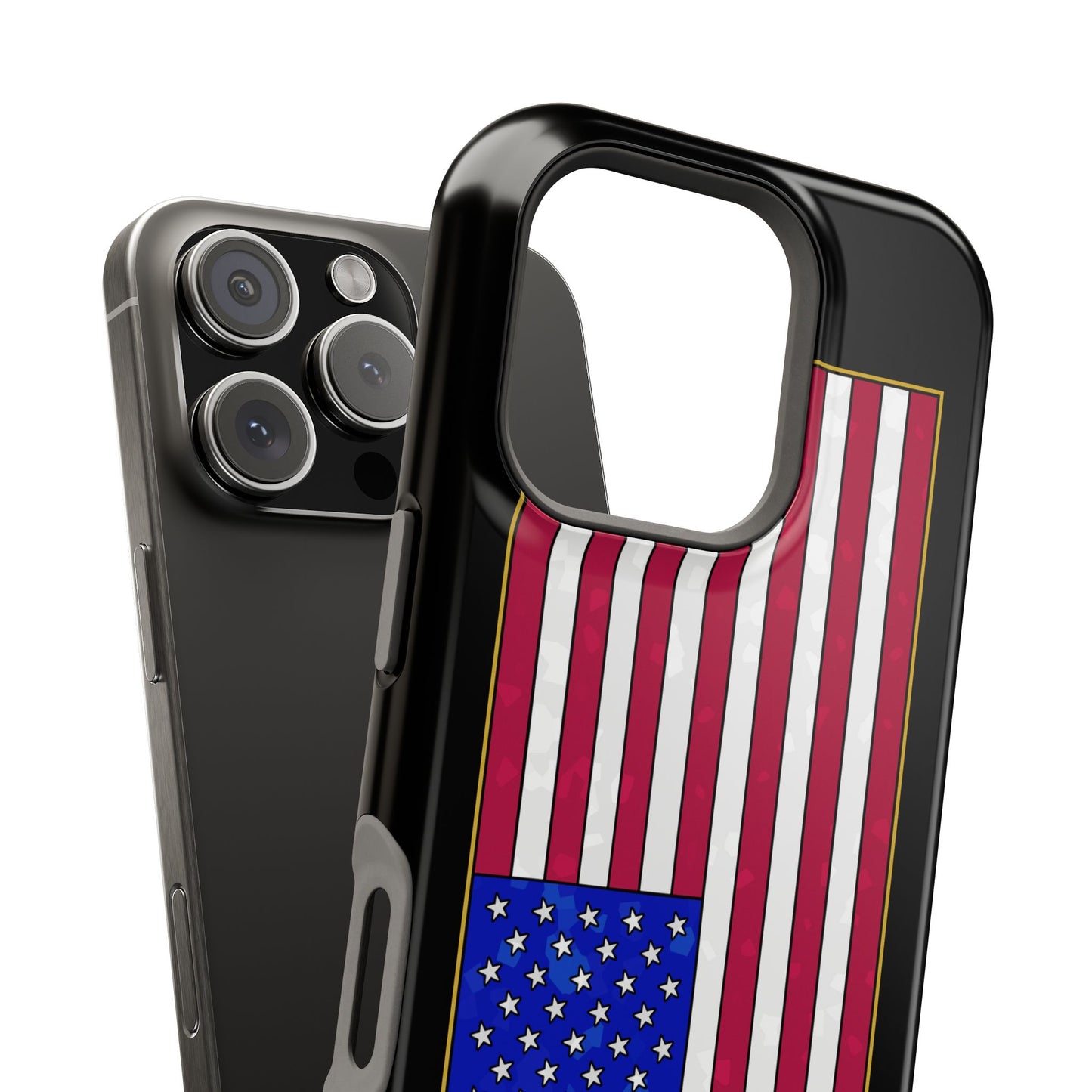 New Glory American Flag (Gold Edge Edition) - Magnetic Phone Case