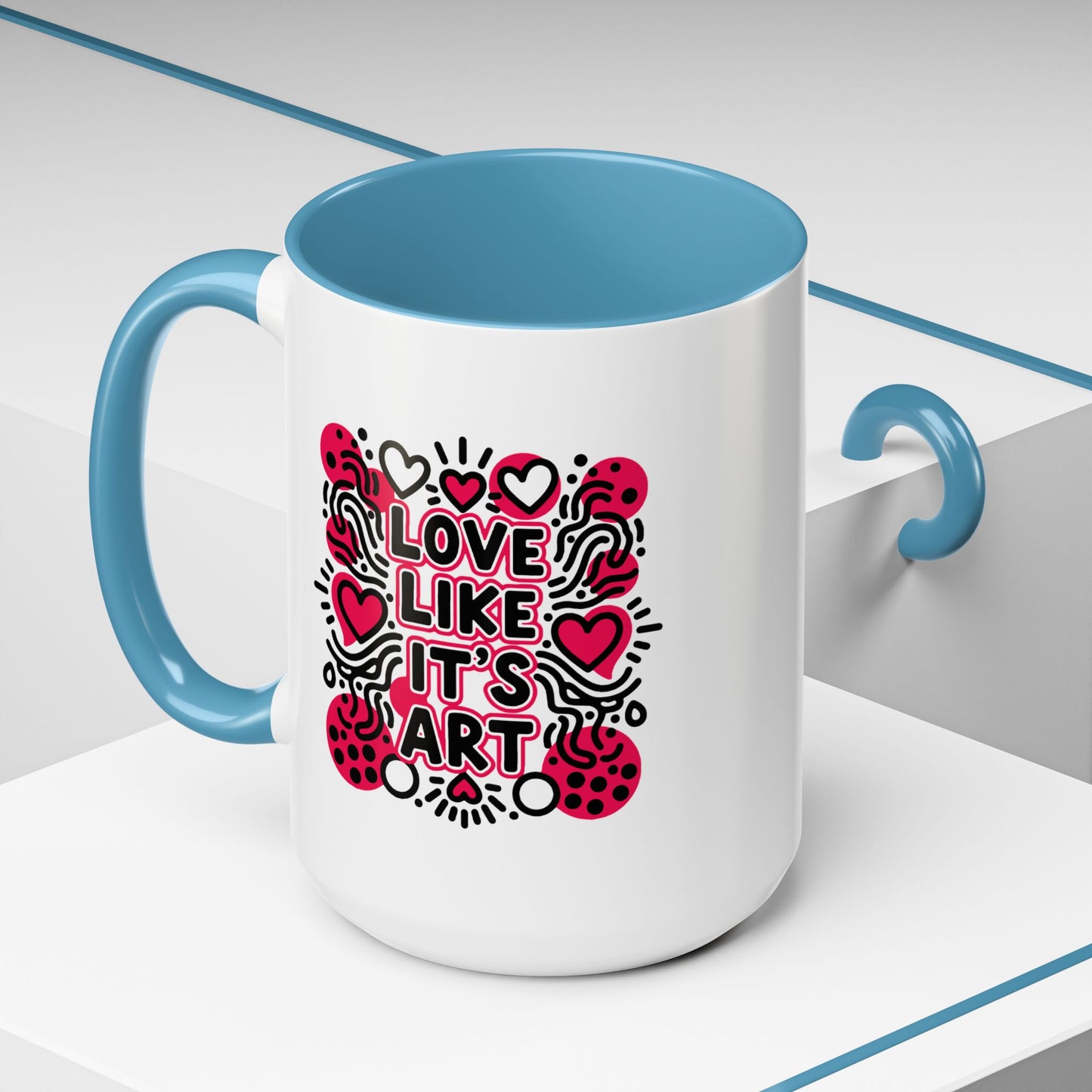 Love Like It’s Art - Color Accent Mug