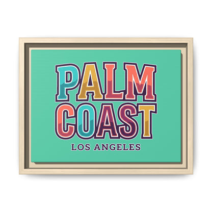 Palm Coast - Los Angeles - Framed Canvas