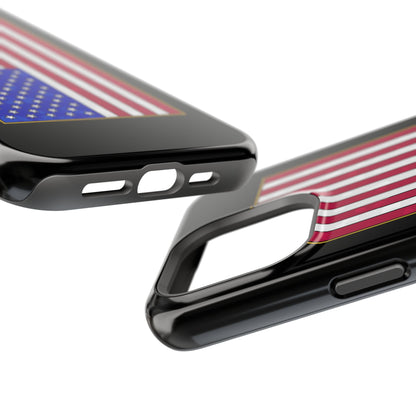 New Glory American Flag (Gold Edge Edition) - Magnetic Phone Case