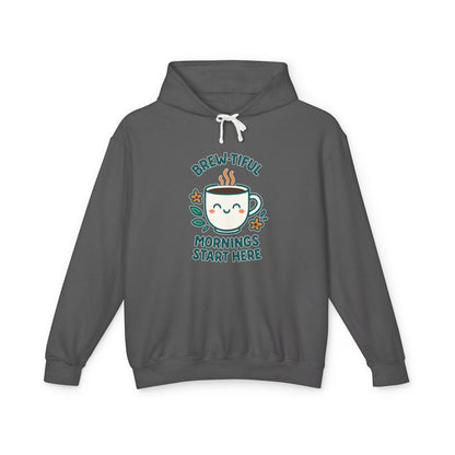 Brew-tiful Mornings Start Here - Hoodie