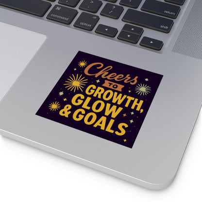 Celebratory Vinyl Stickers for Personal Growth, Cheerful Decor, Goals Planner, Motivational Gifts, Stickers for Growth Mindset
