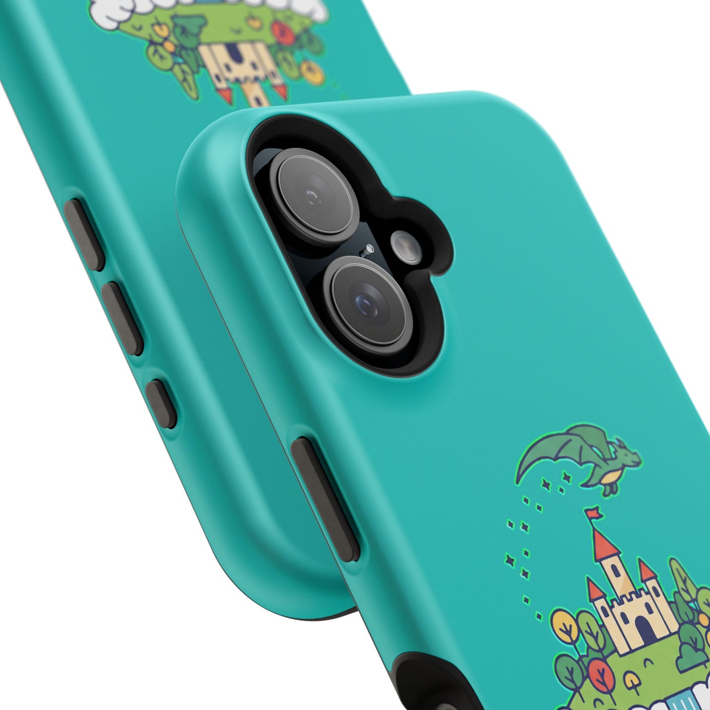 Floating Castle Dragon - Magical Fantasy Island - Magnetic Phone Case