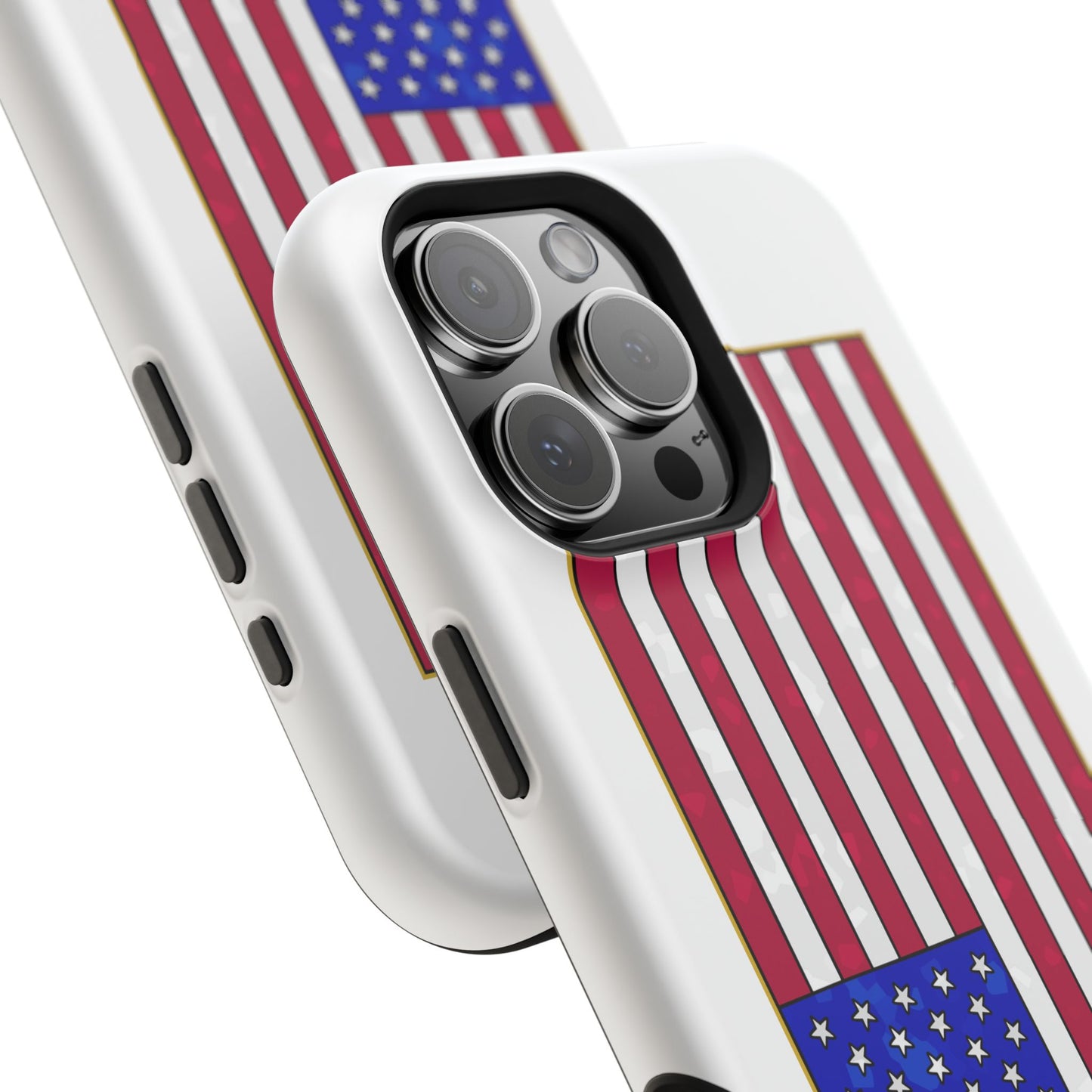 New Glory American Flag (Gold Edge Edition) - Magnetic Phone Case