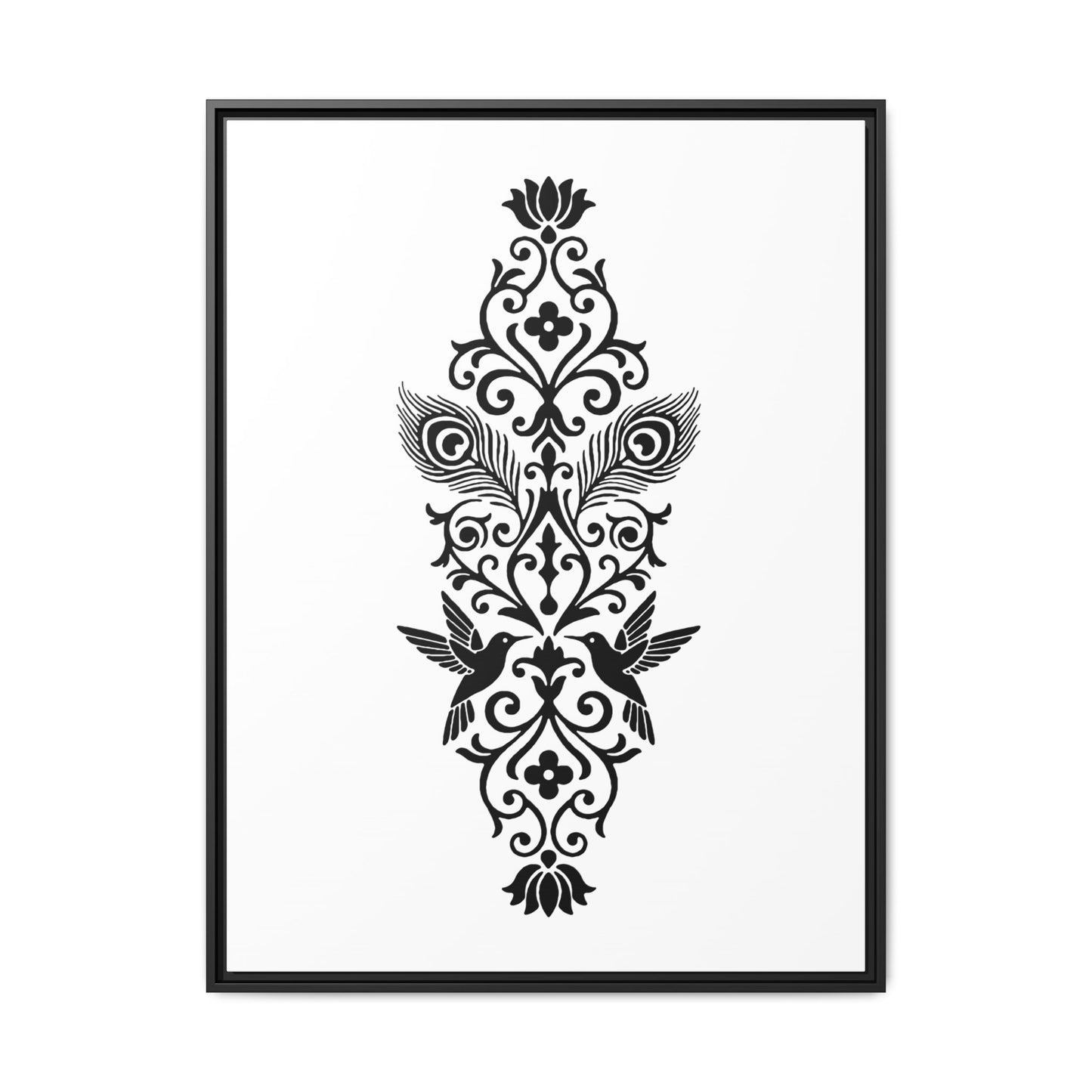 Hummingbird Soulmates - Framed Canvas