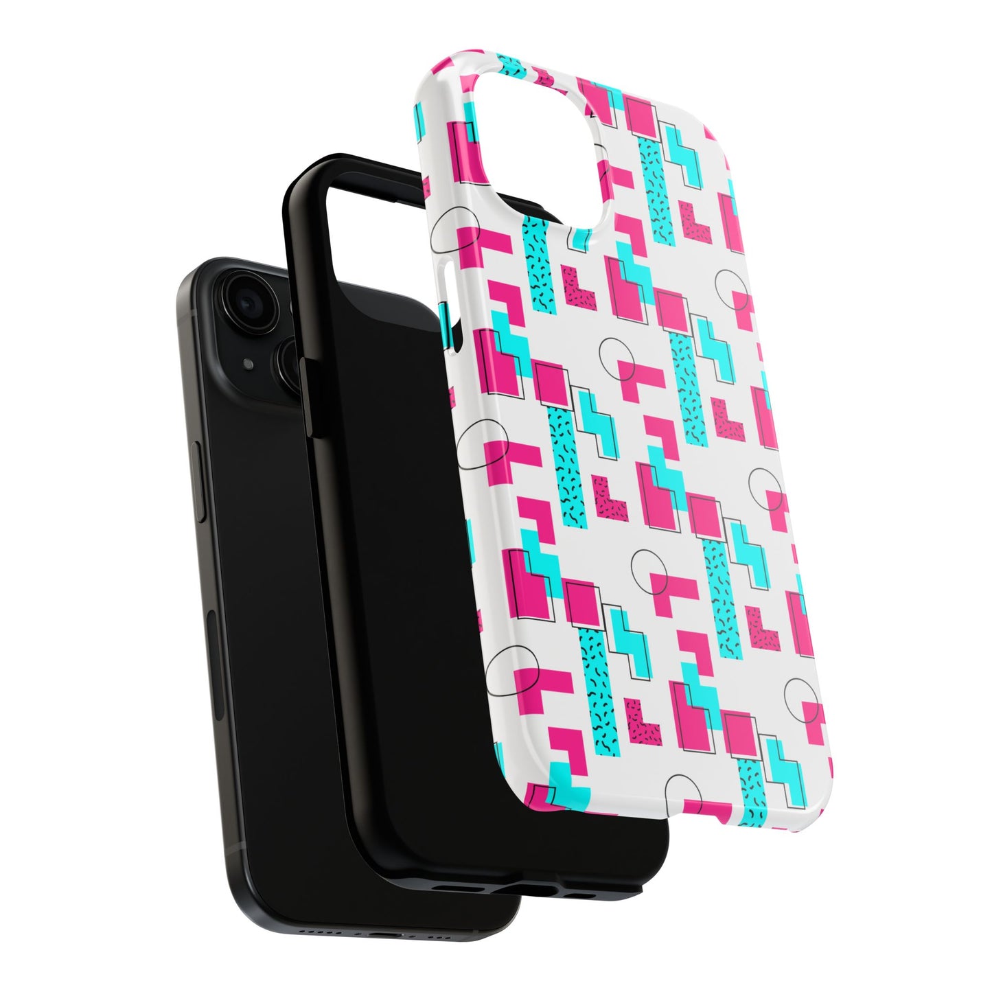 Retro Geometric Vibes - Phone Case