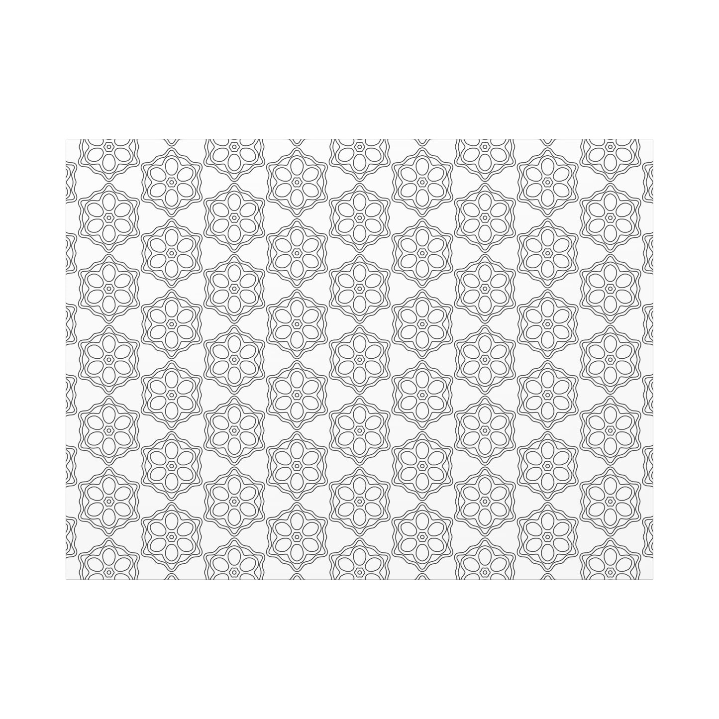 Elegant Geometric Wall Art Canvas, Modern Home Decor, Gray Pattern Stretched Canvas, Minimalist Artwork, Gift for New Home