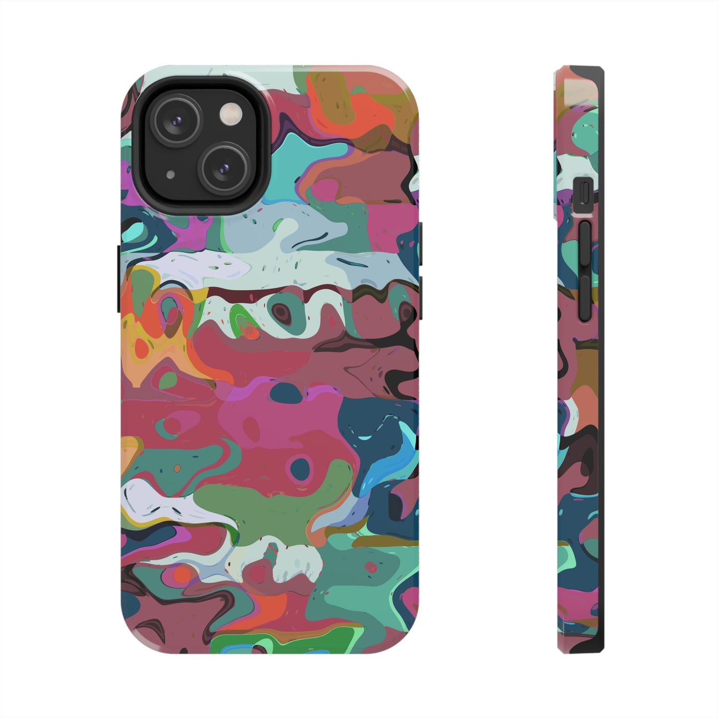 Colorful Abstract Marble - Phone Case