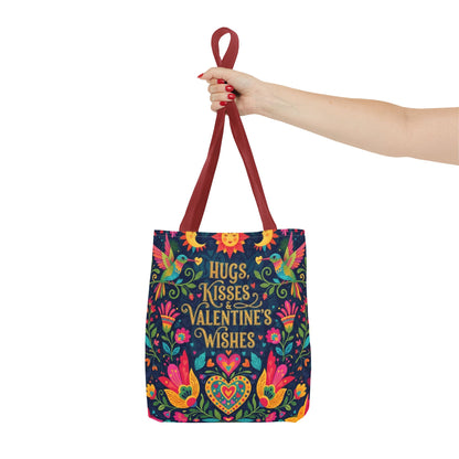 Hugs, Kisses & Valentine's Wishes - Tote Bag