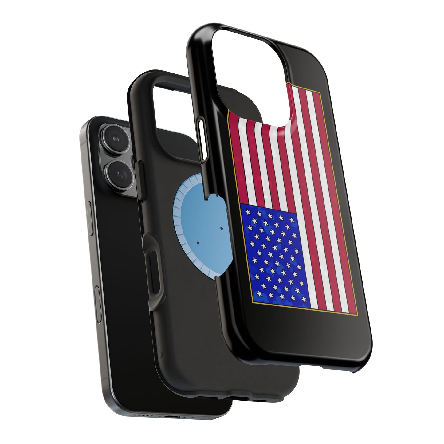 New Glory American Flag (Gold Edge Edition) - Magnetic Phone Case