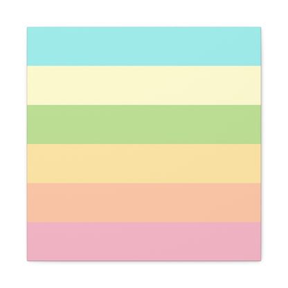 Pastel Stripes - Canvas
