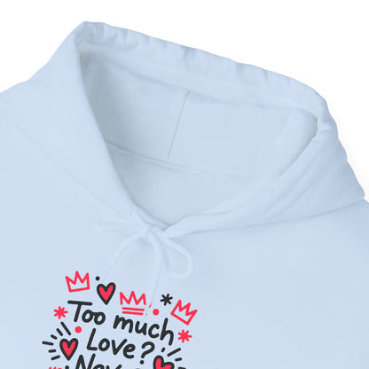 Too Much Love? Never Enough - Hoodie