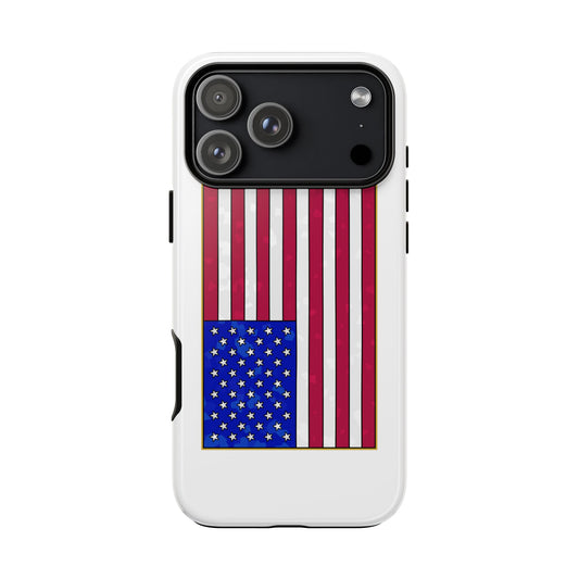 New Glory American Flag (Gold Edge Edition) - Phone Case