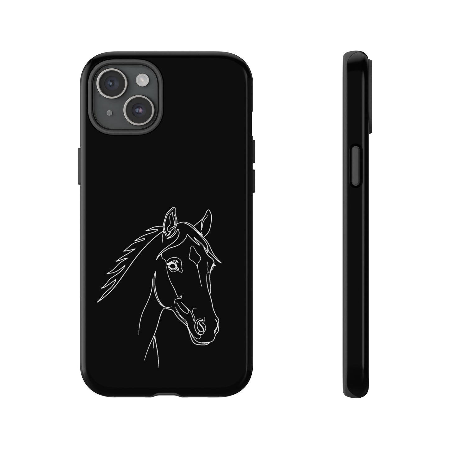 Horse Portrait Sketch - Tough Phone Case