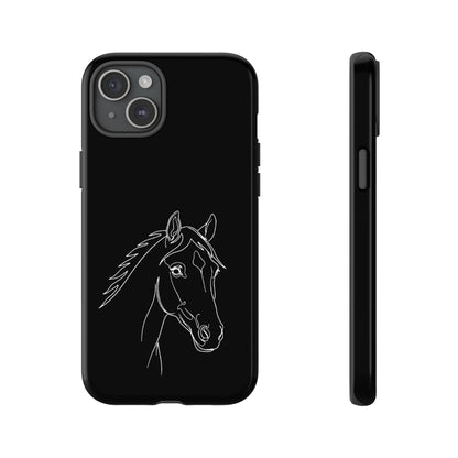Horse Portrait Sketch - Tough Phone Case