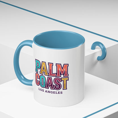 Palm Coast - Los Angeles - Color Accent Mug