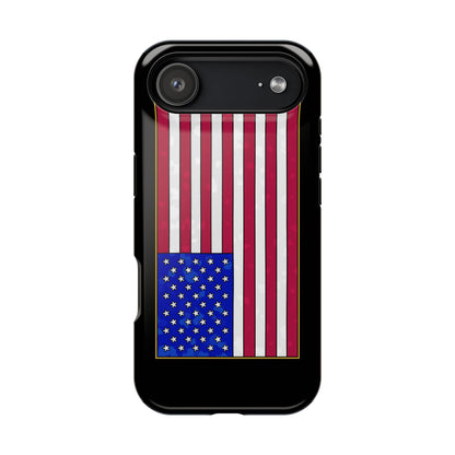 New Glory American Flag (Gold Edge Edition) - Magnetic Phone Case