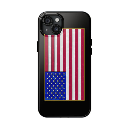 New Glory American Flag (Gold Edge Edition) - Phone Case