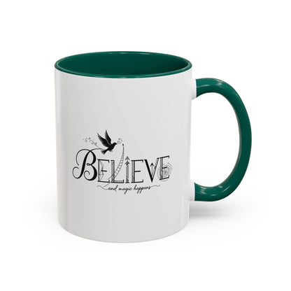 Believe and Magic Happens - Colorful Mug