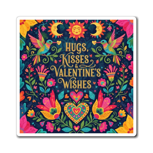 Hugs, Kisses & Valentine’s Wishes - Magnet