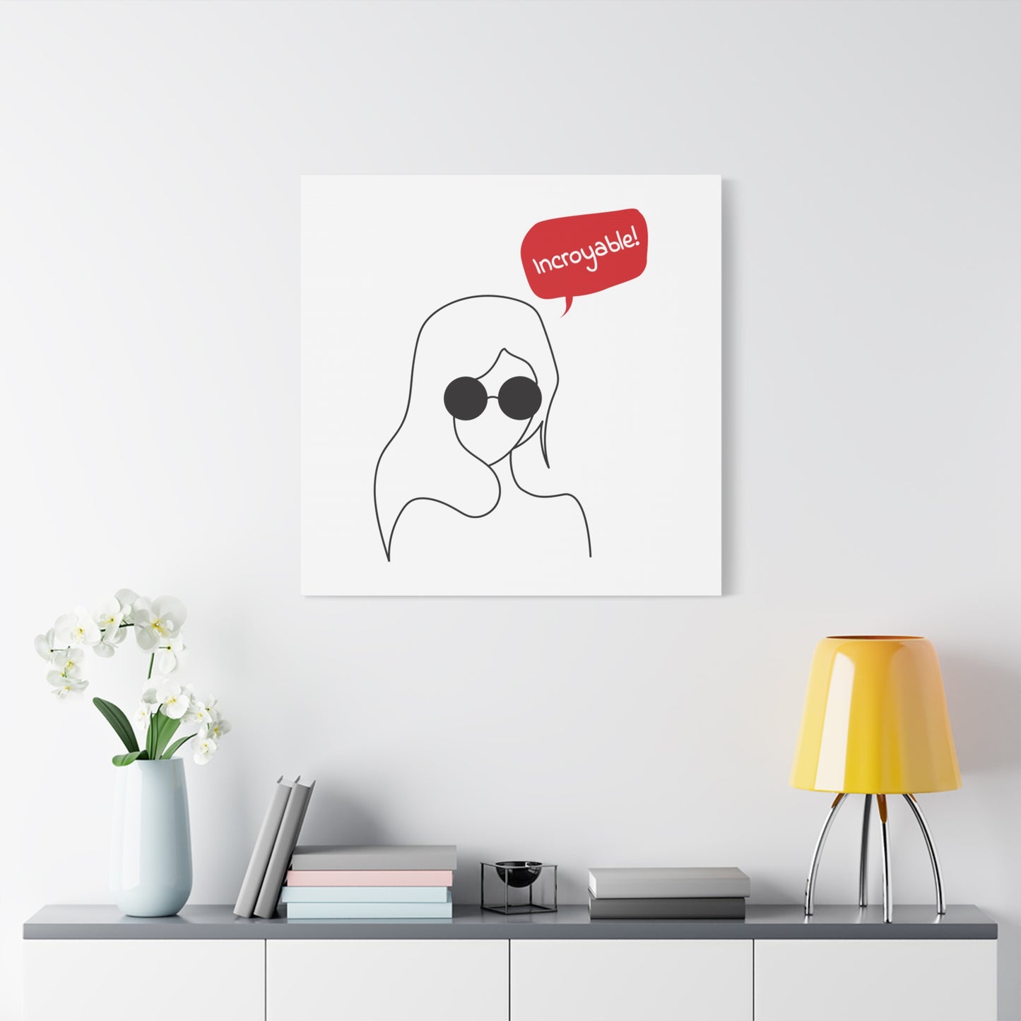 Incroyable Chic Girl - Canvas