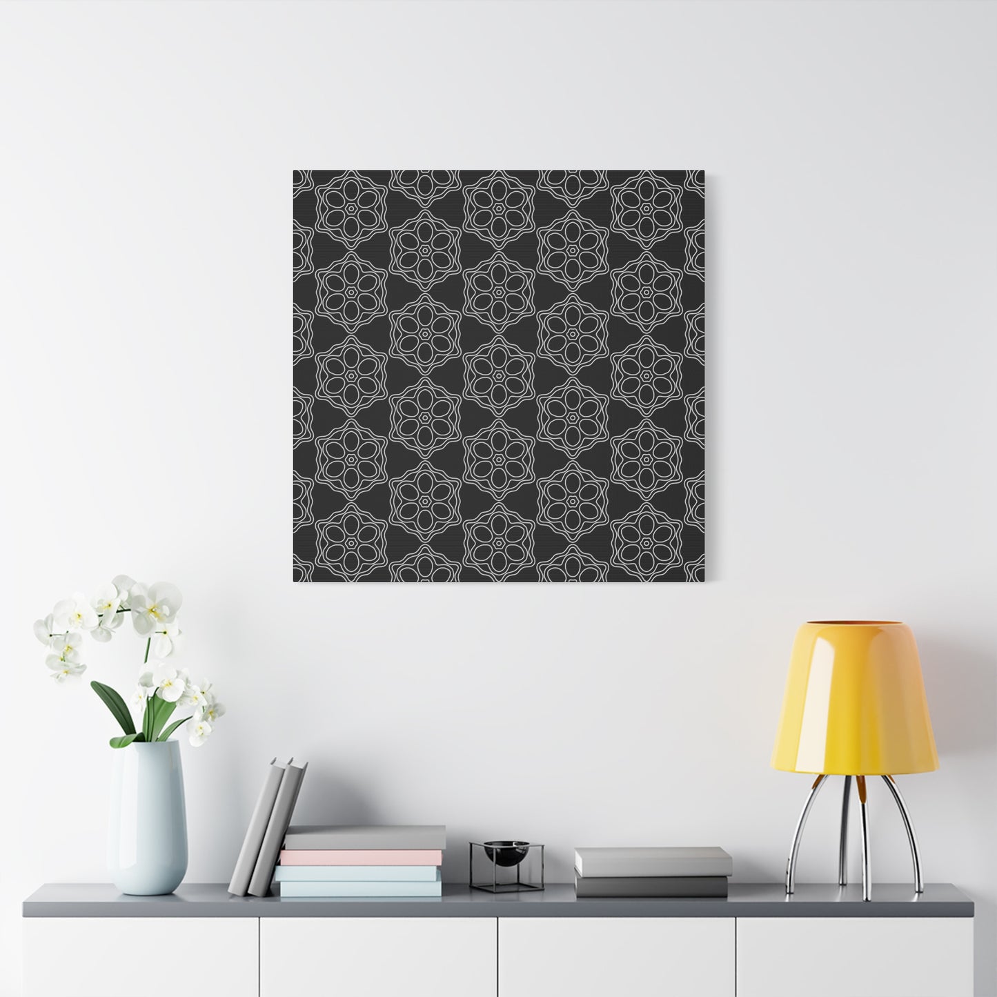 Geometric Sacred Flower - Canvas
