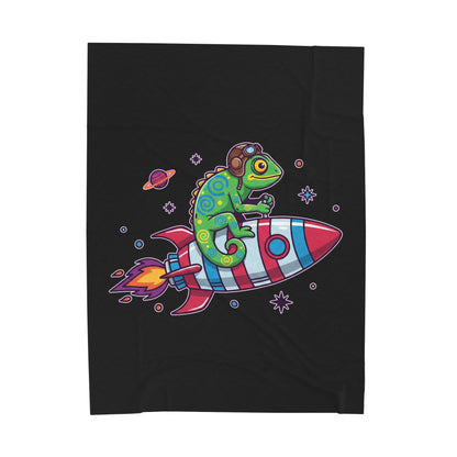 Cosmic Rider - Plush Blanket