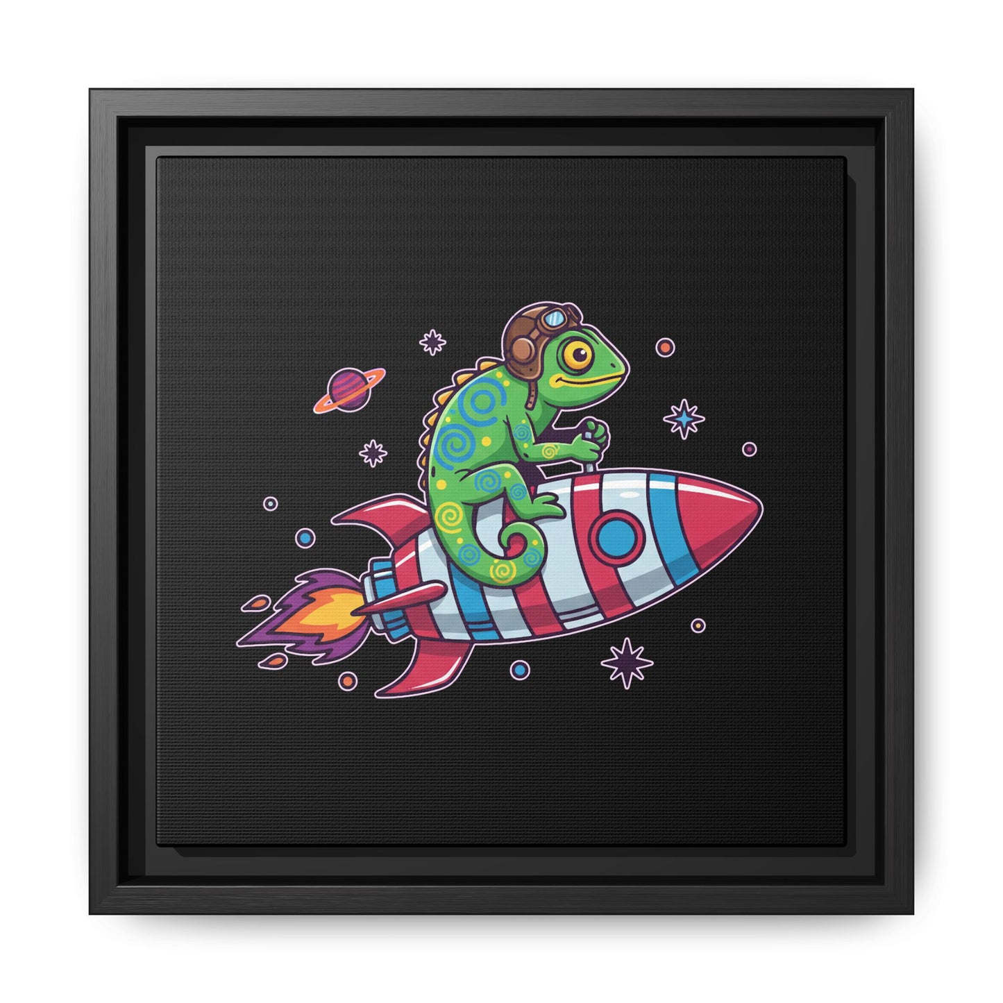 Cosmic Rider - Framed Canvas