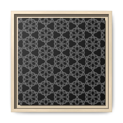 Geometric Sacred Flower - Framed Canvas