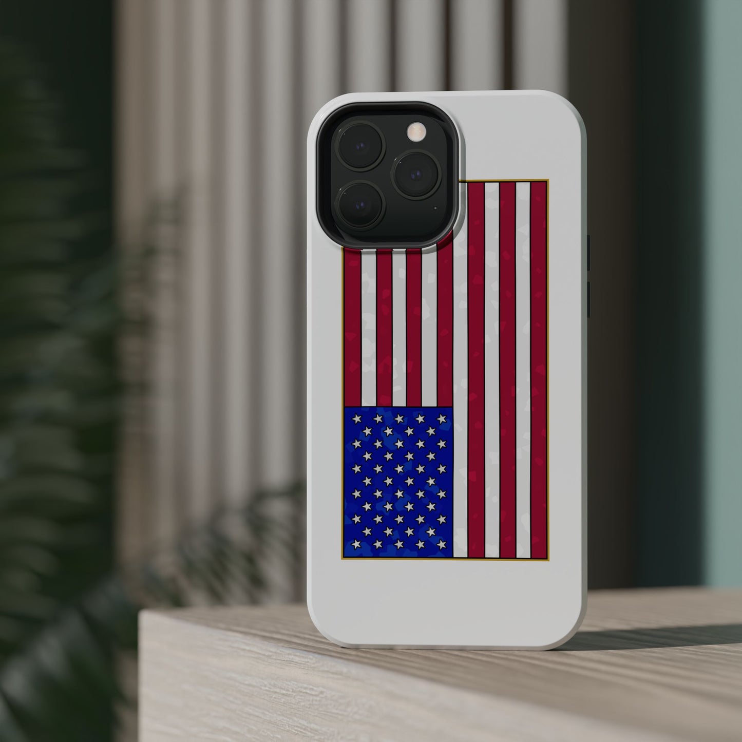 New Glory American Flag (Gold Edge Edition) - Magnetic Phone Case