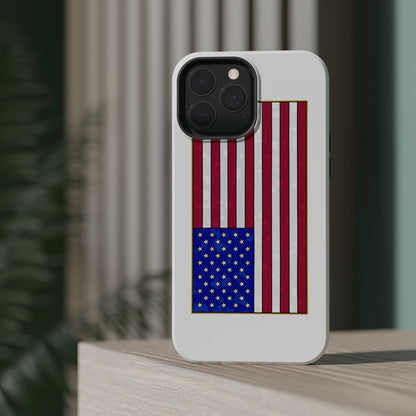 New Glory American Flag (Gold Edge Edition) - Magnetic Phone Case