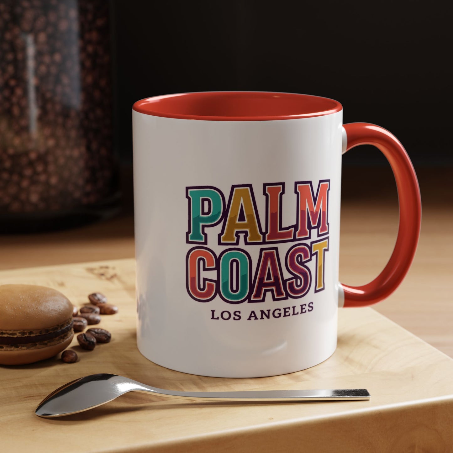 Palm Coast - Los Angeles - Color Accent Mug
