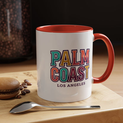 Palm Coast - Los Angeles - Color Accent Mug