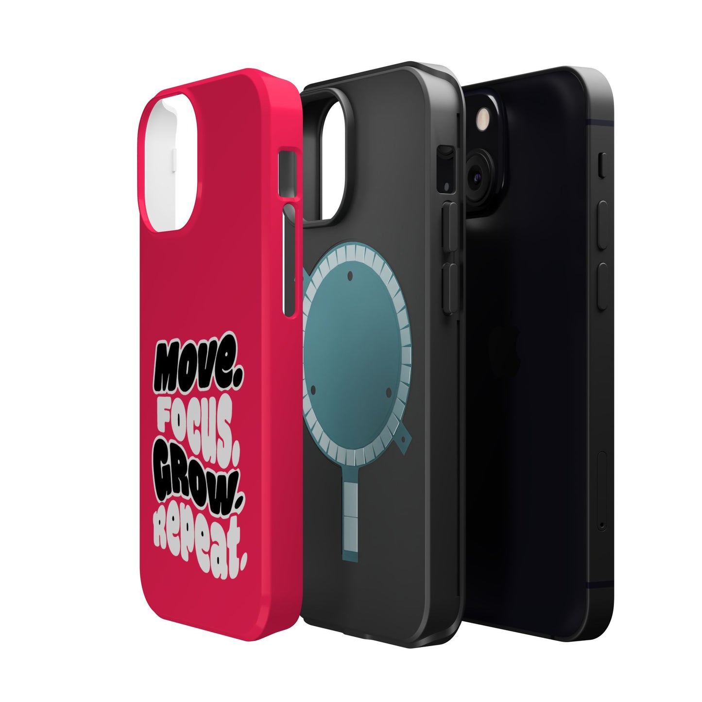 Move. Focus. Grow. Repeat. - Magnetic Phone Case