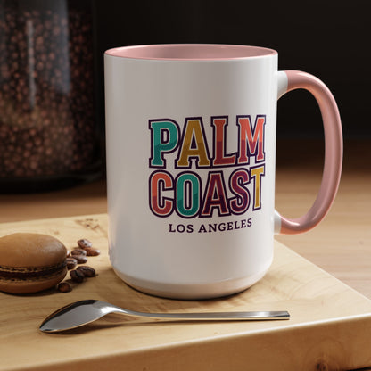 Palm Coast - Los Angeles - Color Accent Mug