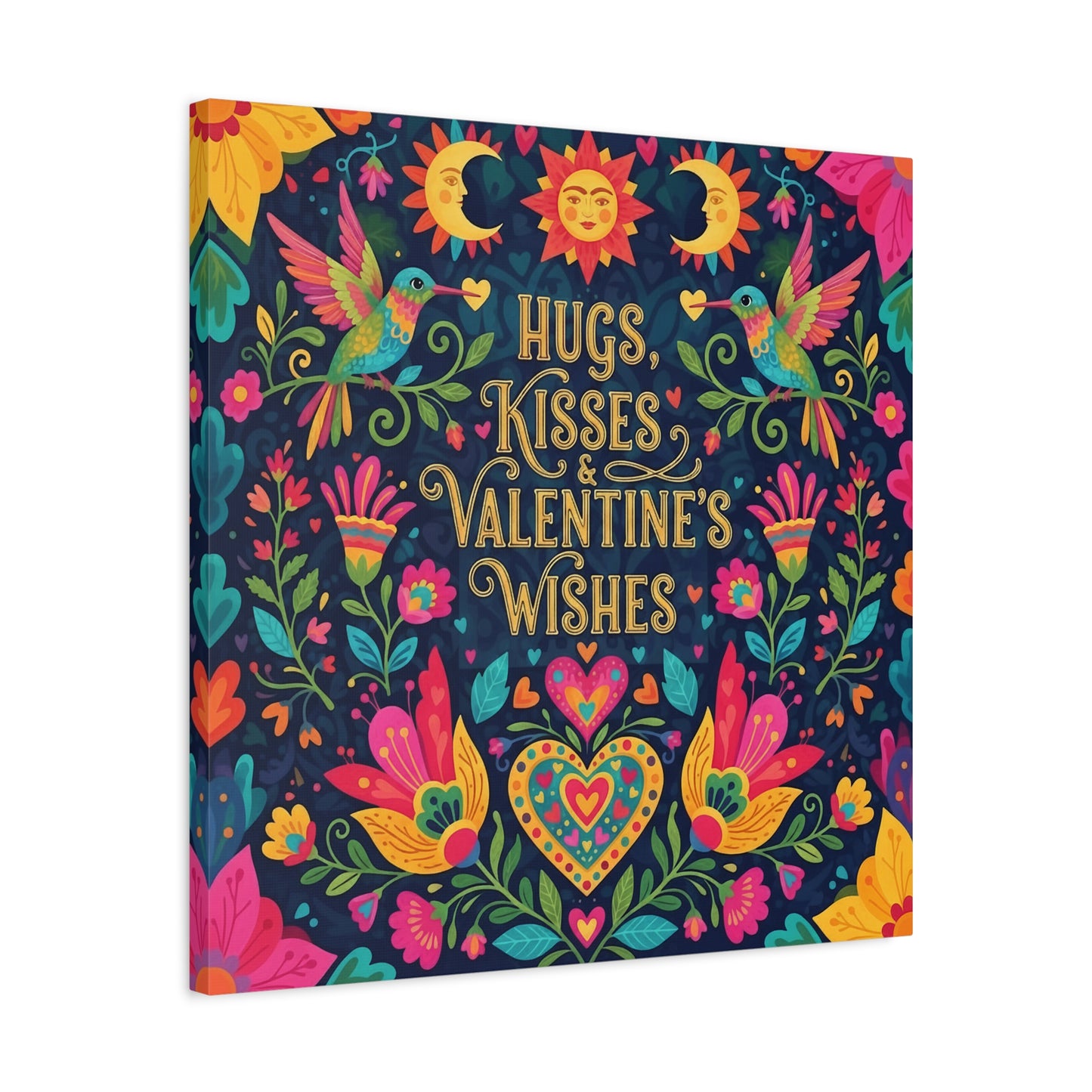 Hugs, Kisses & Valentine's Wishes - Canvas