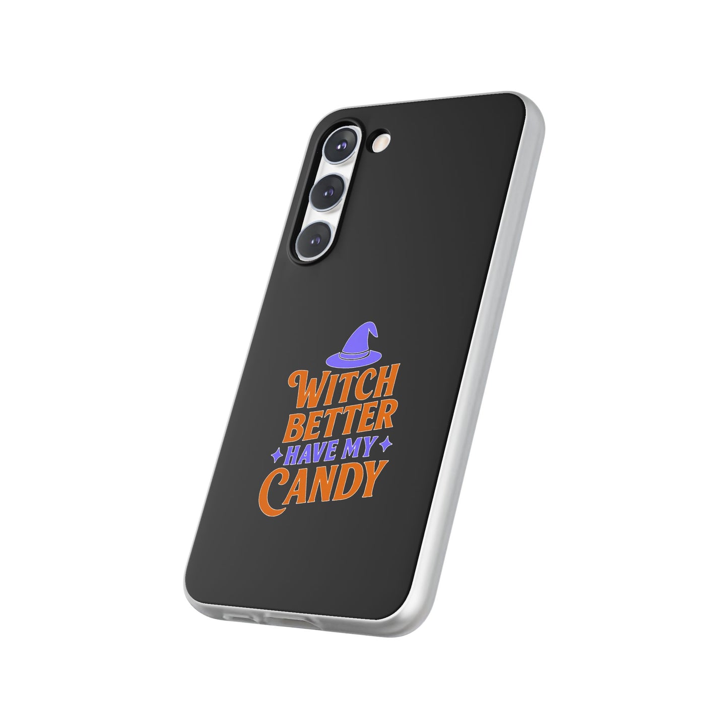 Spooky Witch Flexi Case, Halloween Phone Cover, Witch Themed Phone Case, Cute Candy Case, Trick or Treat Gift, Holiday Accessory