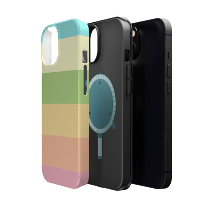Pastel Stripes - Magnetic Phone Cover