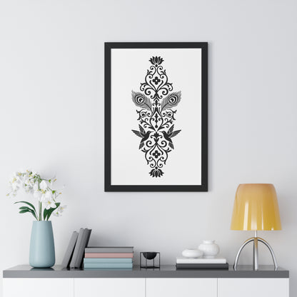 Hummingbird Soulmates - Framed Poster