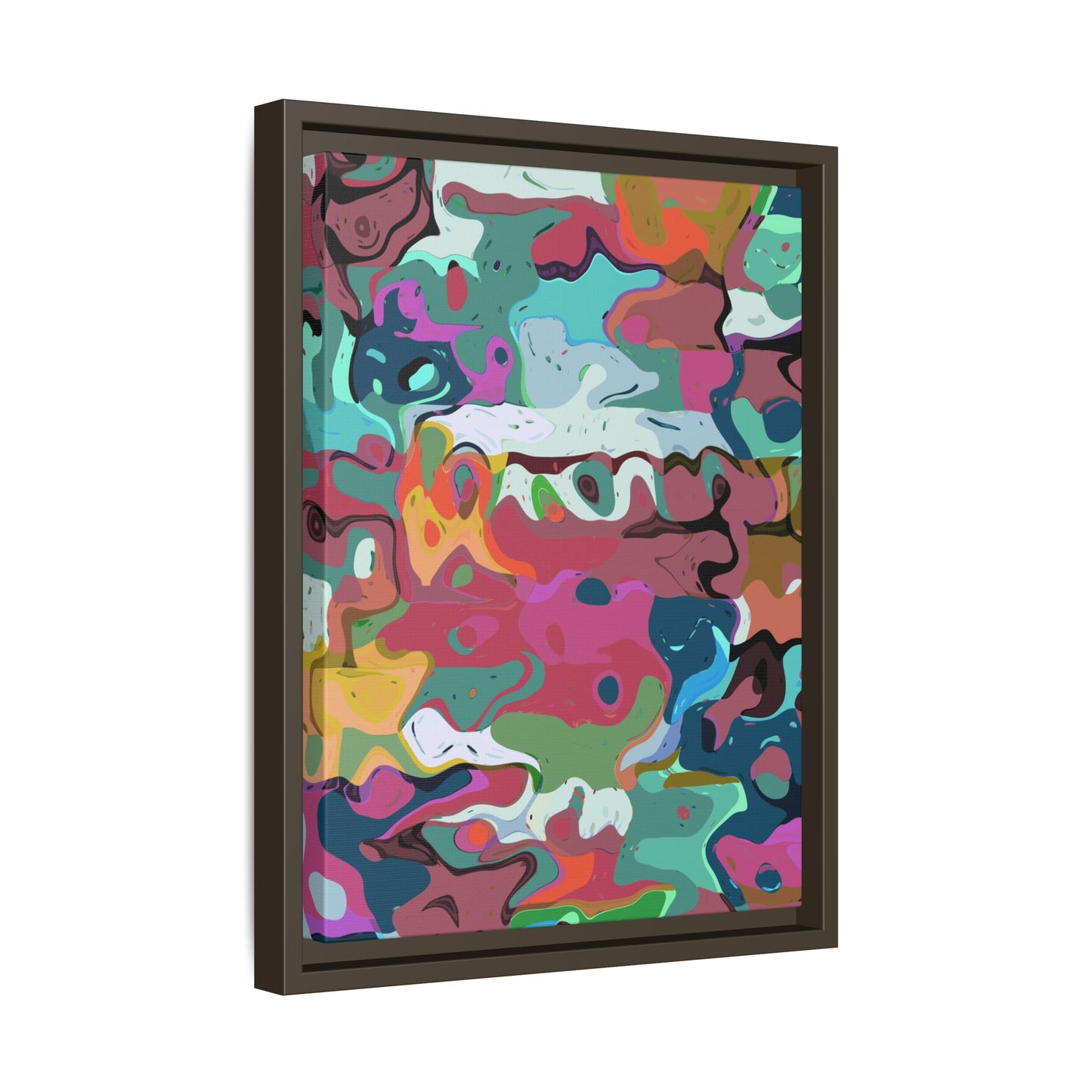 Colorful Abstract Marble - Framed Canvas