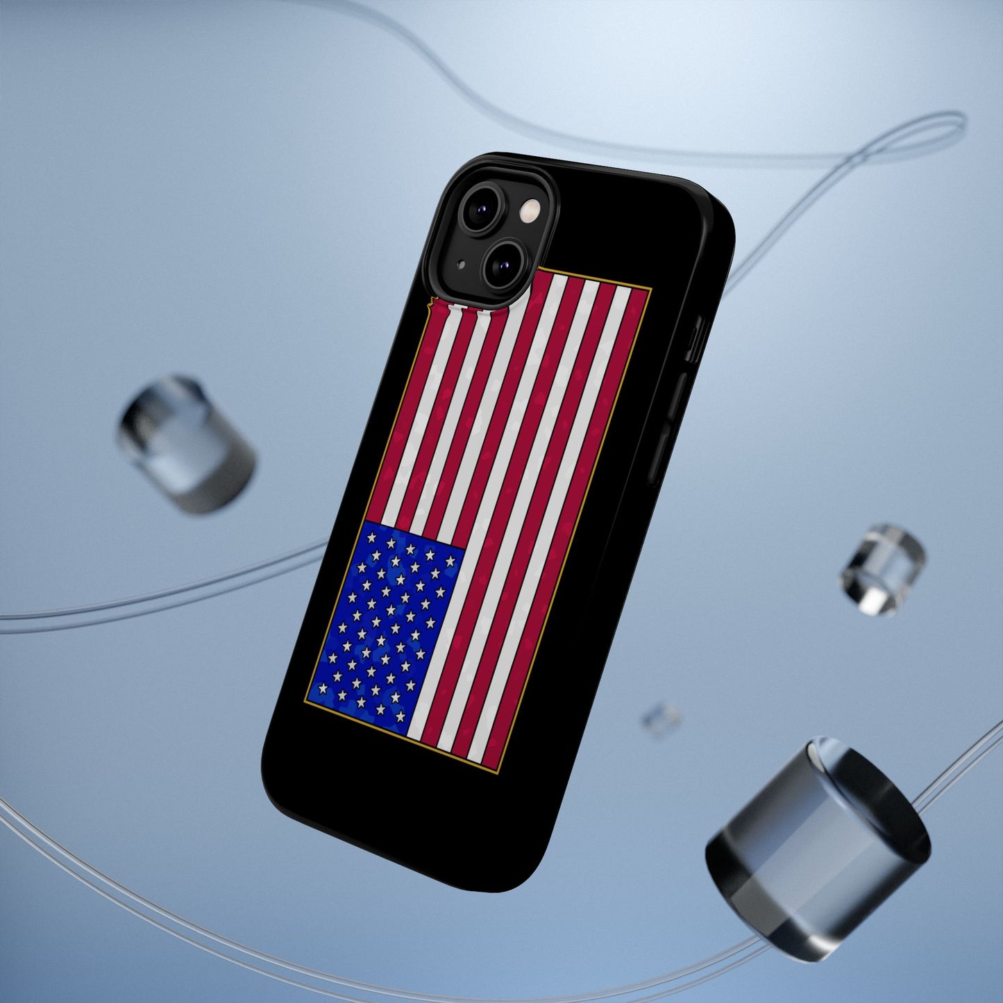 New Glory American Flag (Gold Edge Edition) - Magnetic Phone Case