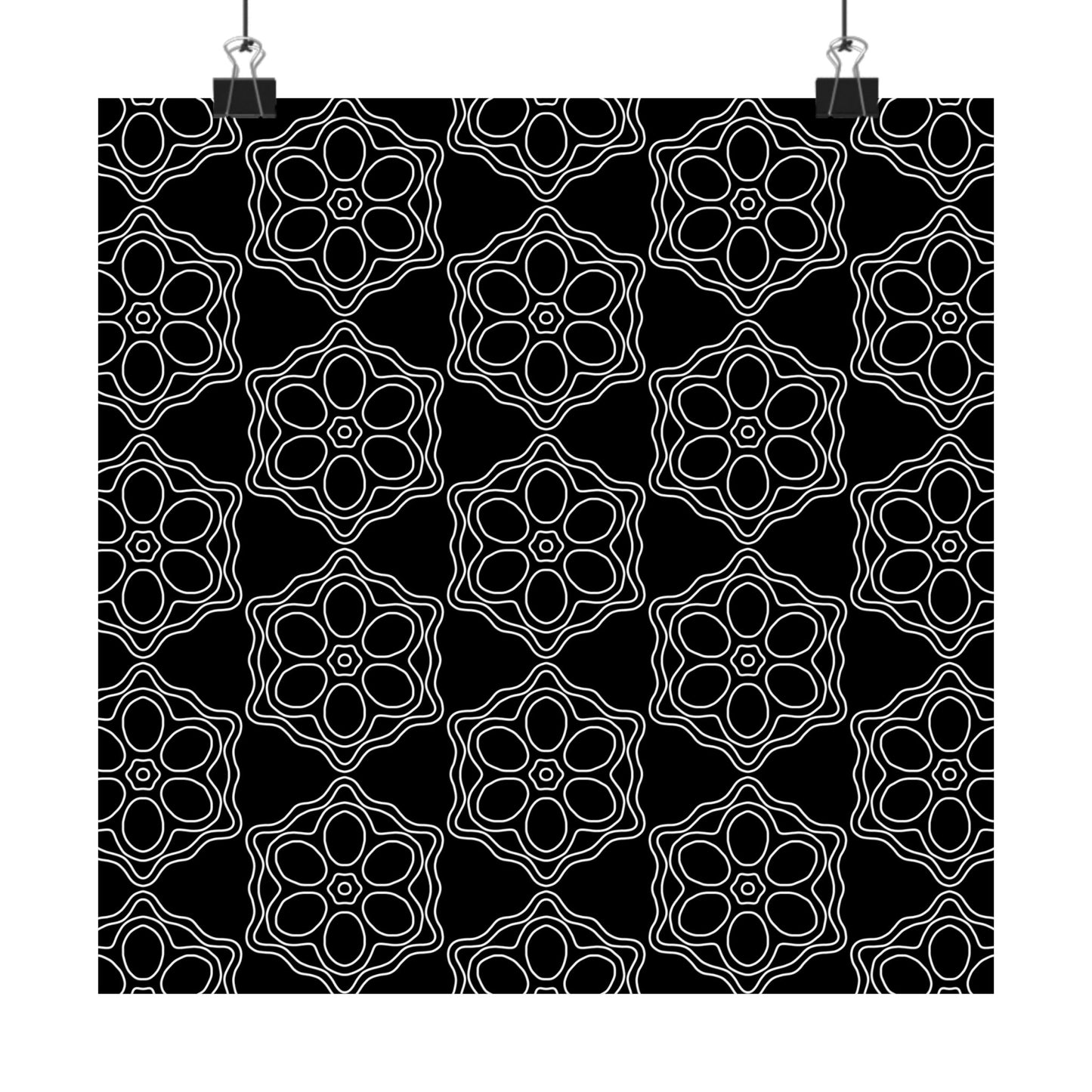 Geometric Sacred Flower - Poster