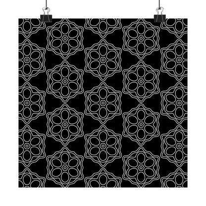 Geometric Sacred Flower - Poster
