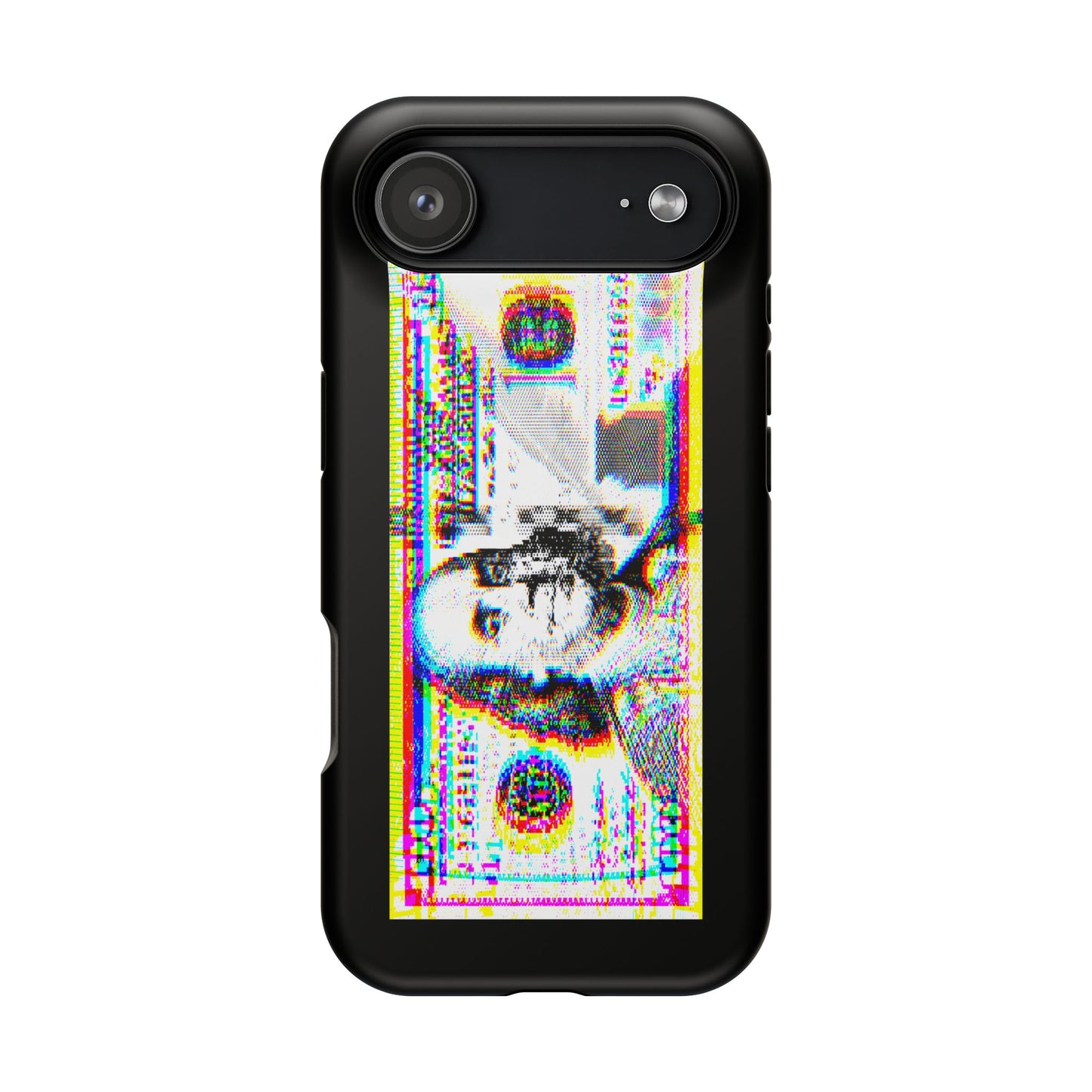 100 Dollars Bill - Neon Color Explosion - Magnetic Phone Case