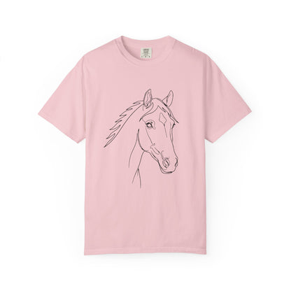 Horse Portrait Sketch - T‑Shirt