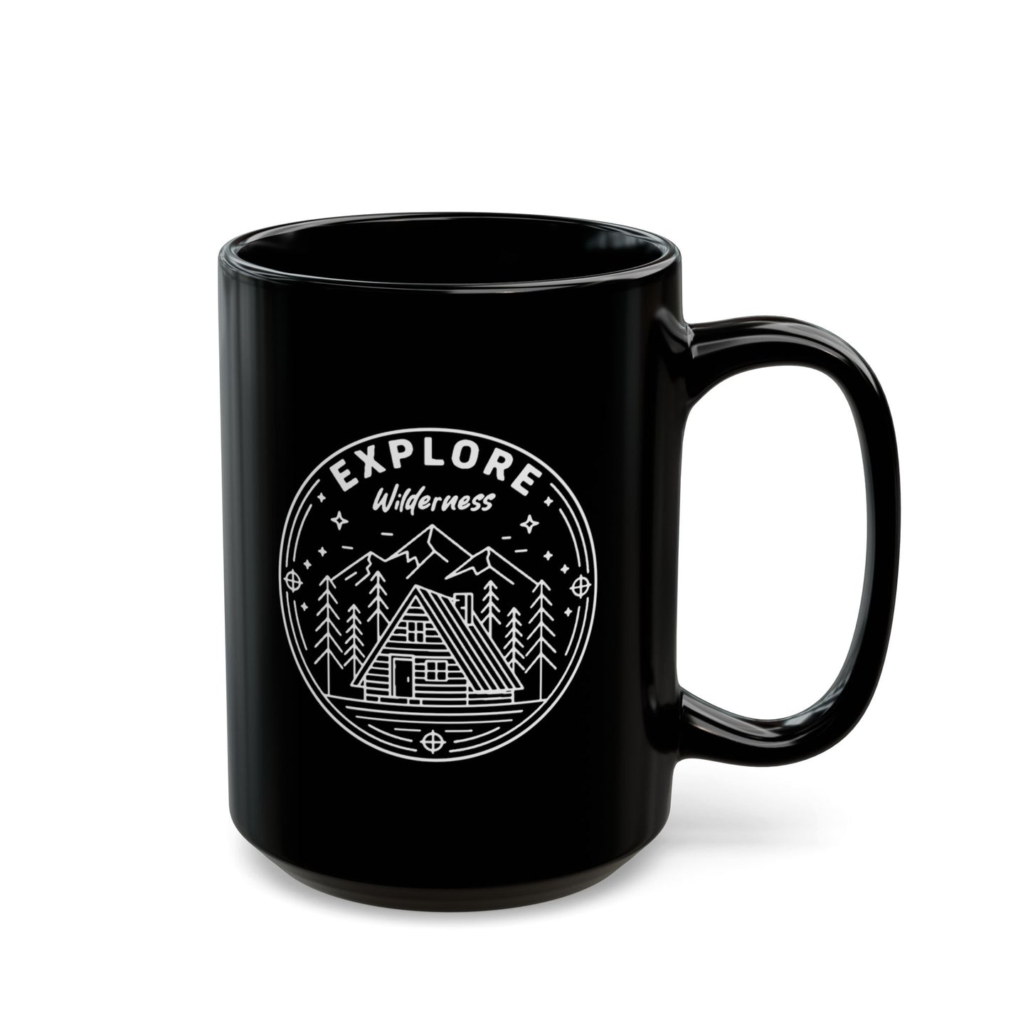 Explore Wilderness - Black Mug