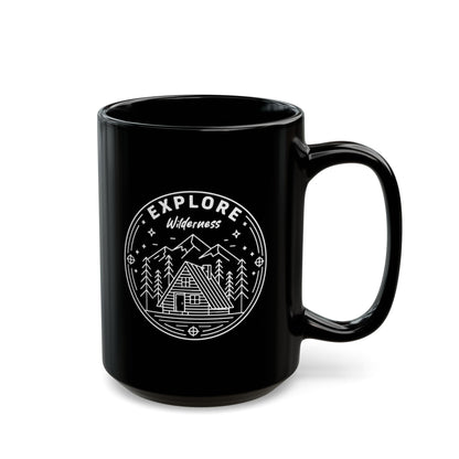 Explore Wilderness - Black Mug